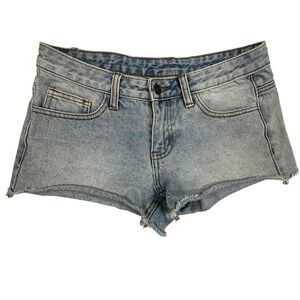 J.Galt Brandy Melville Low Rise Cut Off Denim Shorts Light‎ Wash Women's Medium